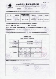 检测仪器报告证书：钢卷尺长度坚定报告